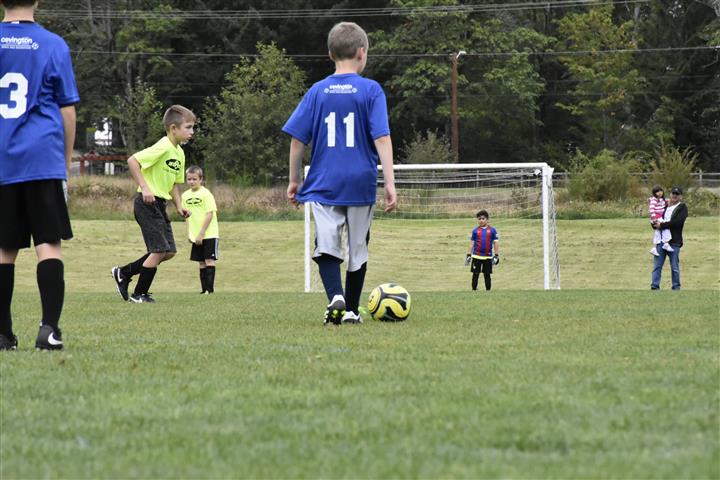 boys playing soccer