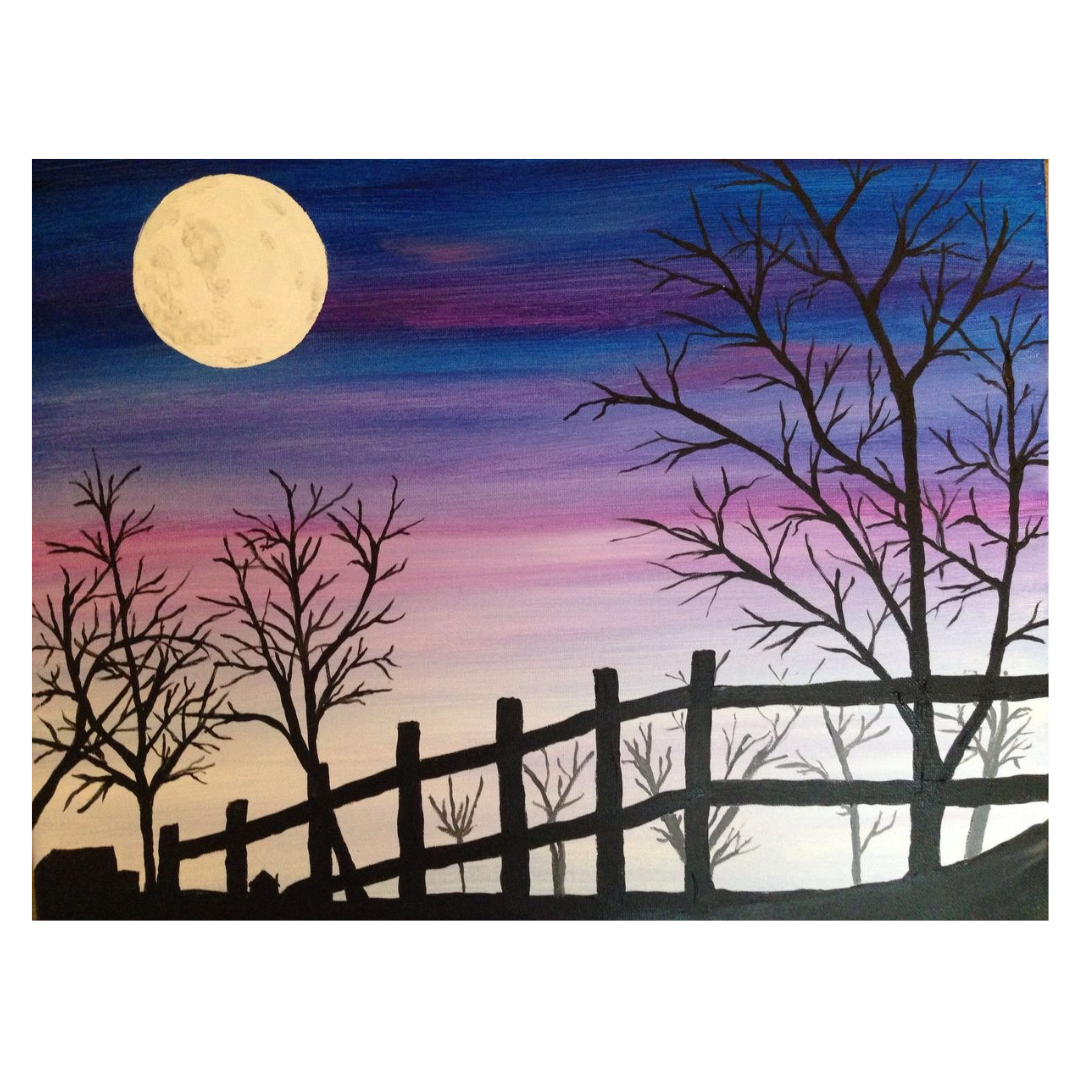 Country Moon painting
