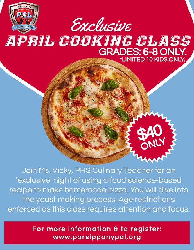 PAL April Cooking Class